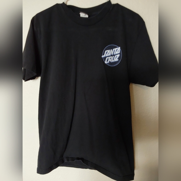 Santa Cruz Shirt, Men's size Medium Black Botanic Skull Santa Cruz T-shirt - Picture 1 of 7
